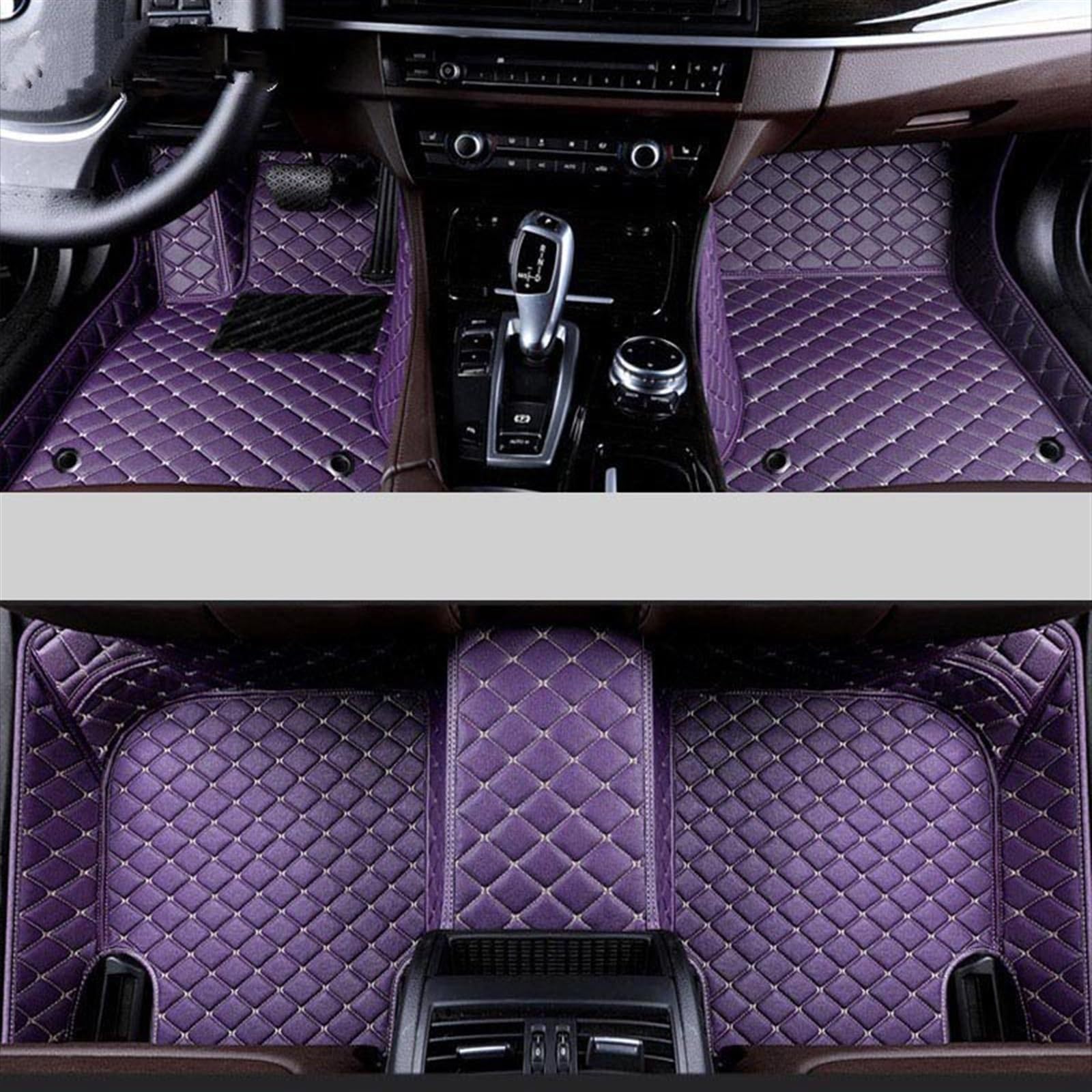 Anti-Rutsch Matten Kompatibel Mit Dodge Für Journey 2008–2019 2020 2021 2022 2023. Auto-Fußmatten, Teppiche, Innenräume, Zubehör, Styling, Wasserdichter Fußpolster-Teppich(4,RHD) von AcarKing