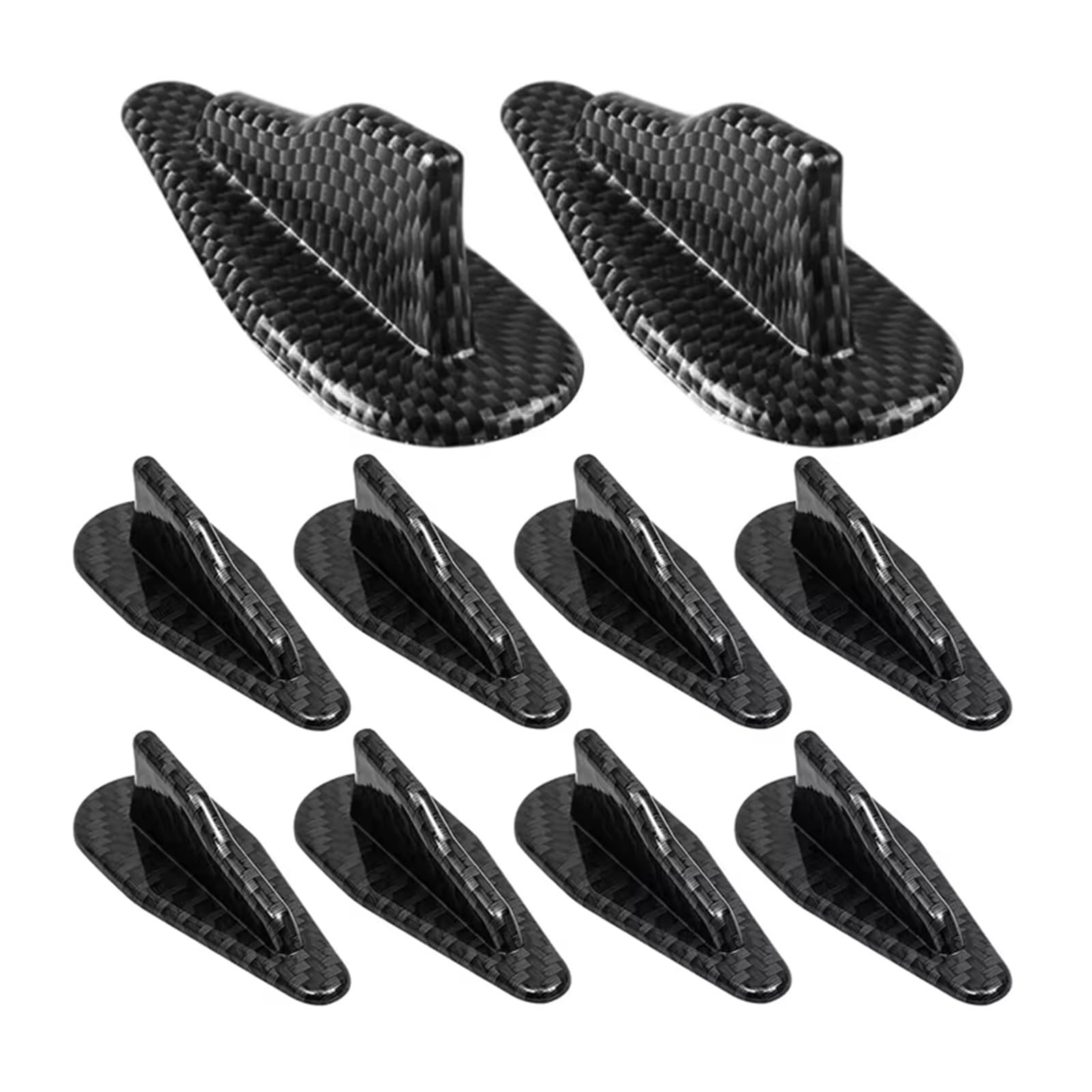 Auto Heckspoiler Wing 10PCS Universal Auto Dach Shark Fin Dekorative Antenne Antenne Abdeckung Spoiler Auto Liefert Außen Ersatz Zubehör(Type 2) von AcarKing