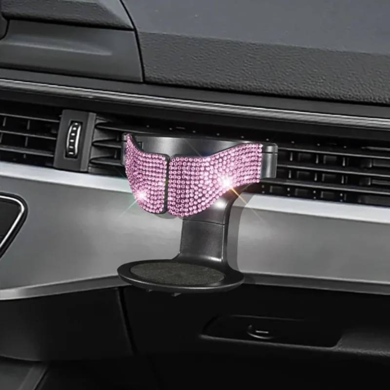 Getränkehalter Fürs Auto Auto-Luftauslass-Wasserbecher-Halterung, Auto-Getränkeflaschenhalter, Auto-Innenraum-Schläger-Ornamente, Wasserflaschenhalter Für Autos(Pink) von AcarKing