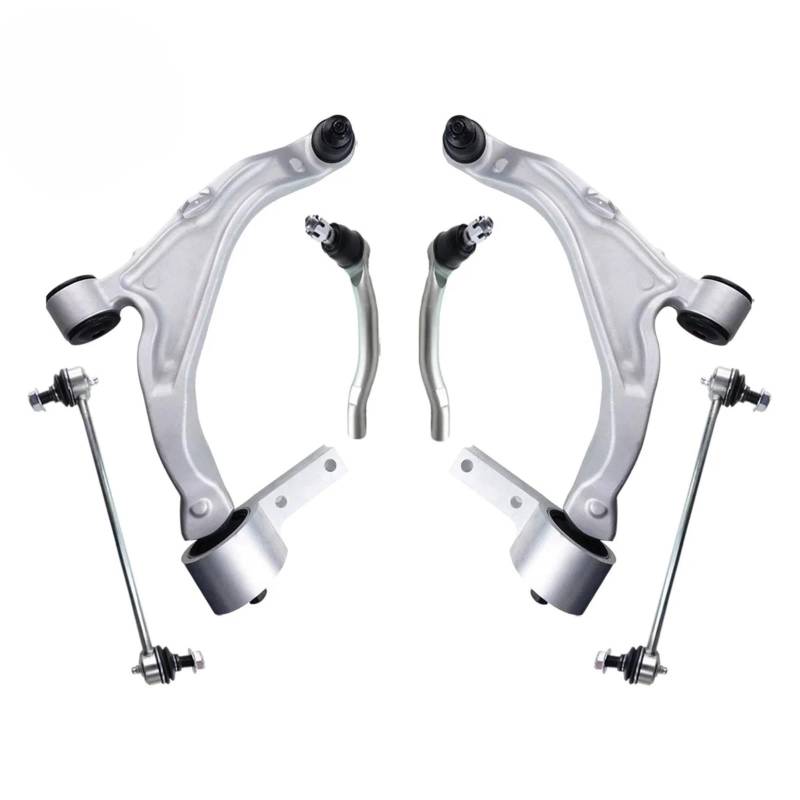 Kompatibel Mit Acura Für MDX 2007–2013 Für ZDX 2014 2015 6-teiliges Auto-Front-Lower-Querlenker-Kugelgelenk-Spurstangenkopf-Set-Set K622037 K621549 Querlenker von AcarKing