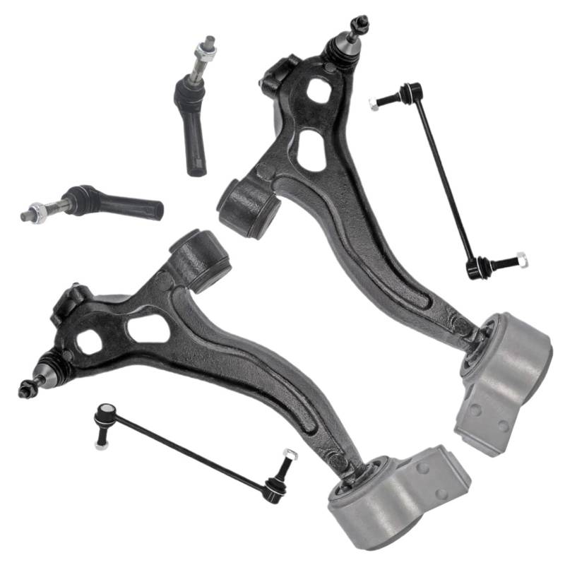 Kompatibel Mit Ford Für Taurus Für Flex 2010 2011 2012 Auto Front Lower Arm Sway Bar Link Äußere Krawatte Stange Kit MS401122 MS401121 K750388 Querlenker von AcarKing