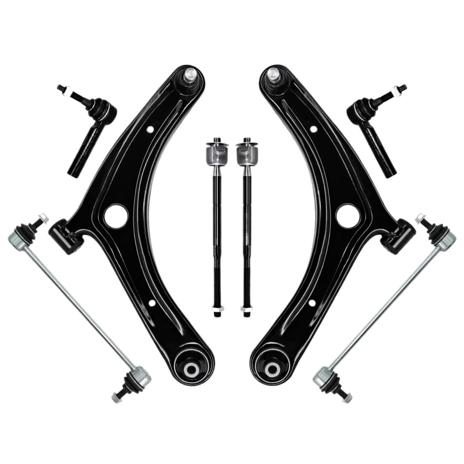 Kompatibel Mit Jeep Für Compass 2007–2016 Für Patriot 2007–2017 K620066 K620065 EV80645 ES800408 K750385 Car Front Lower Arm Sway Bar Link Kit Querlenker von AcarKing