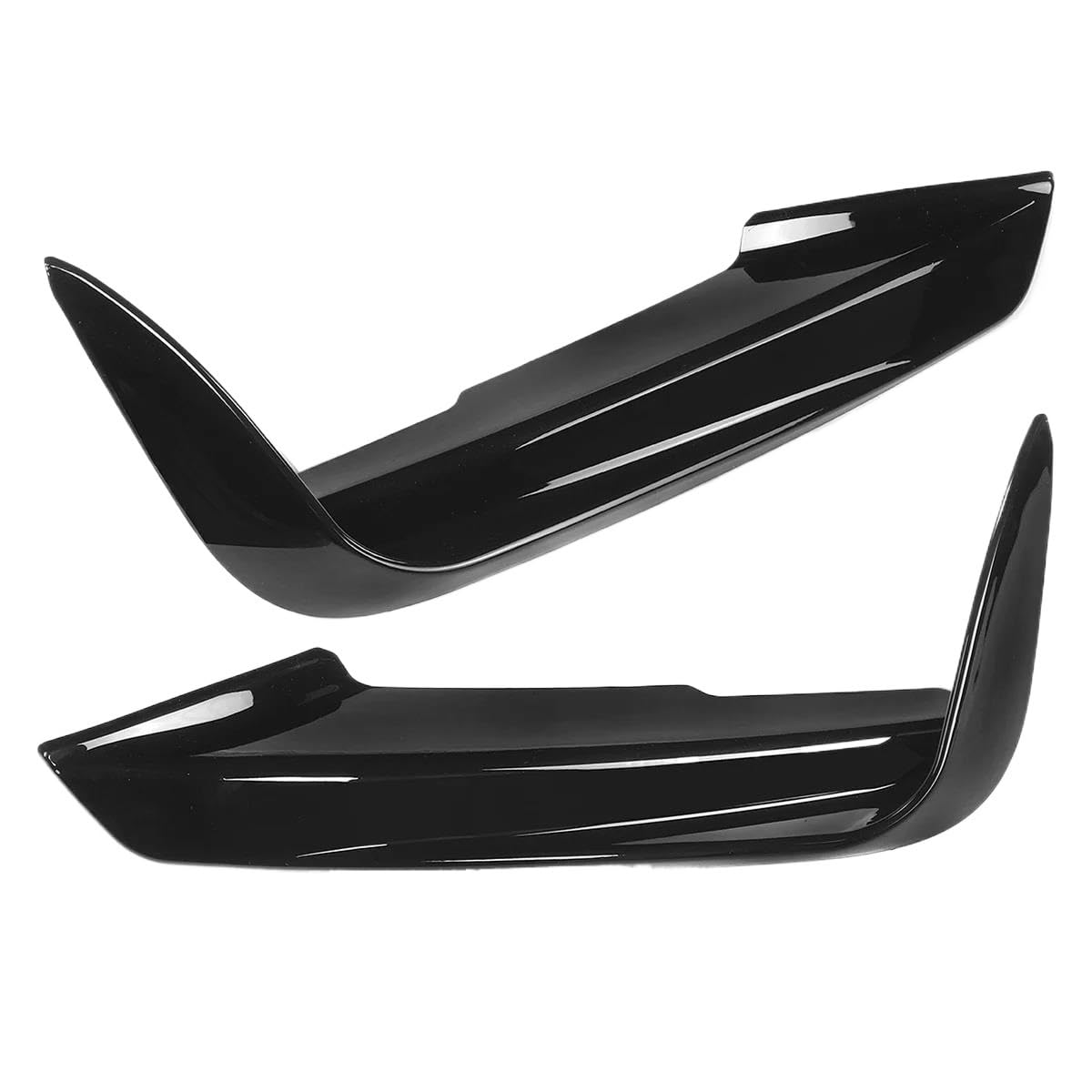 Nebelscheinwerfer-Gitter Kompatibel Mit F30 F31 2012-2019 Auto Frontstoßstange Lip Splitter Canards Spoiler Nebelscheinwerfer Augenbrauenrahmen Abdeckung Kühlergrill 1 Paar(Glossy Black,Type-A) von AcarKing