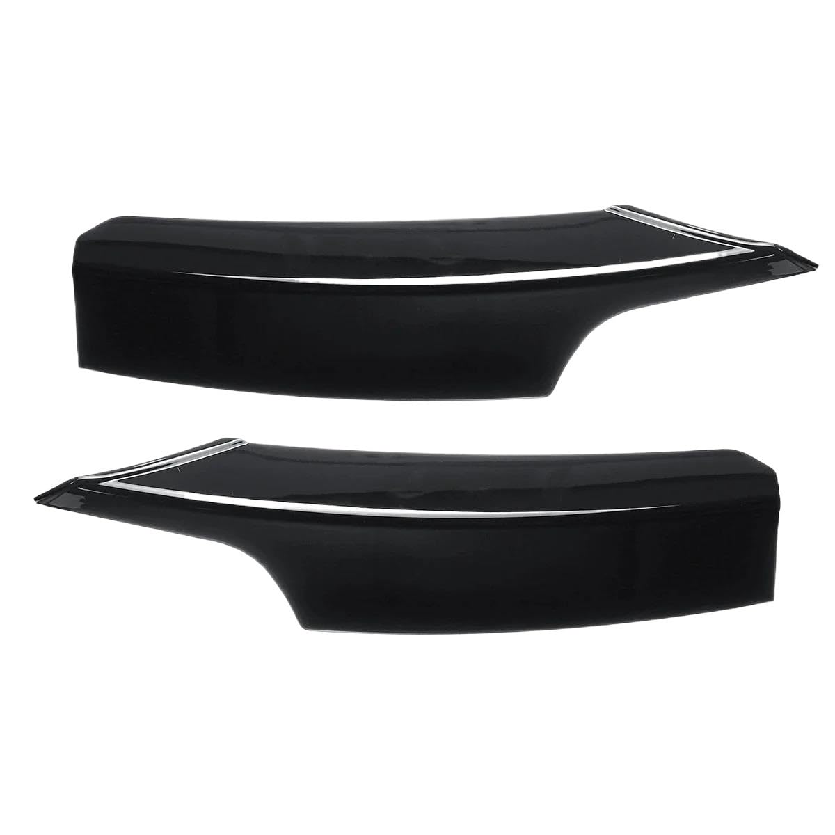 Nebelscheinwerfer-Gitter Kompatibel Mit F30 F31 2012-2019 Auto Frontstoßstange Lip Splitter Canards Spoiler Nebelscheinwerfer Augenbrauenrahmen Abdeckung Kühlergrill 1 Paar(Glossy Black,Typr-B) von AcarKing