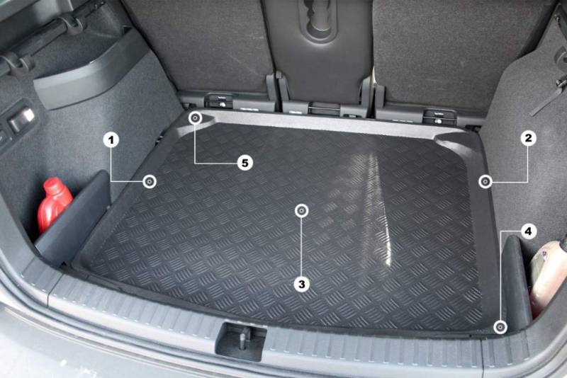 Accesorionline Kofferraumwanne für Ford Tourneo Connect 5-Sitzer ab 2014 von Accesorionline