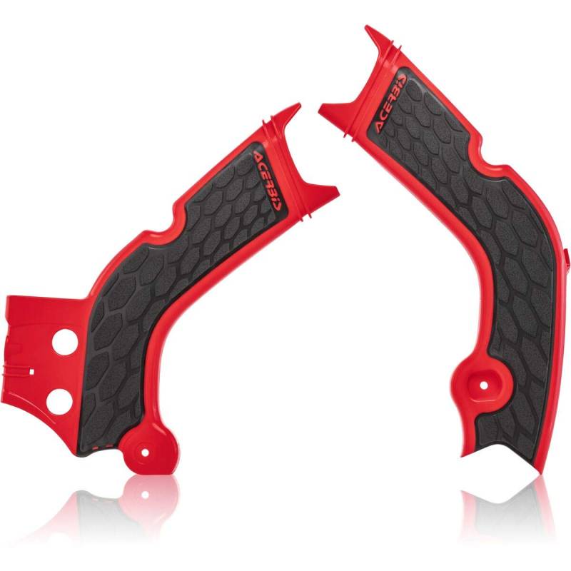 0023664.349 COPPIA PROTEZIONI TELAIO X-GRIP FIT FÃœR HONDA CRF 450 R 2019 ROSSO NERO von Acerbis