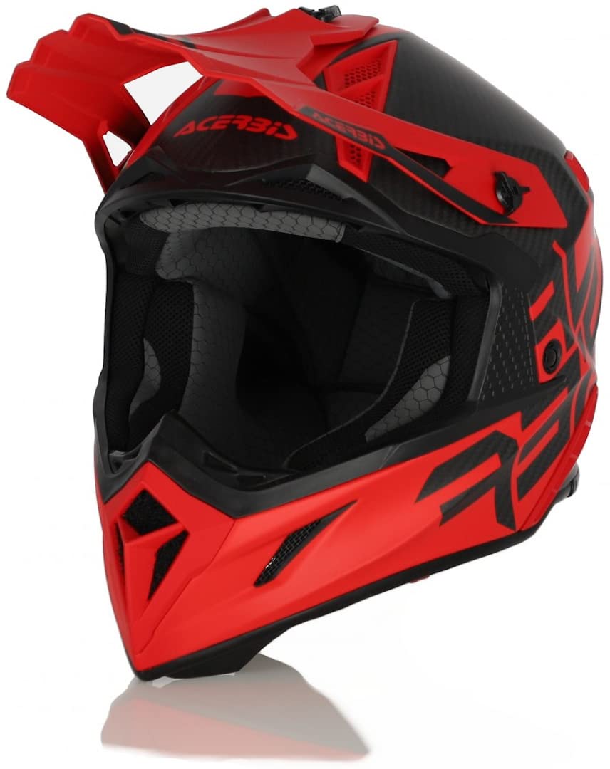 ACERBIS CASCO IMPACT STEEL CARBON ROSSO 2 XS von Acerbis