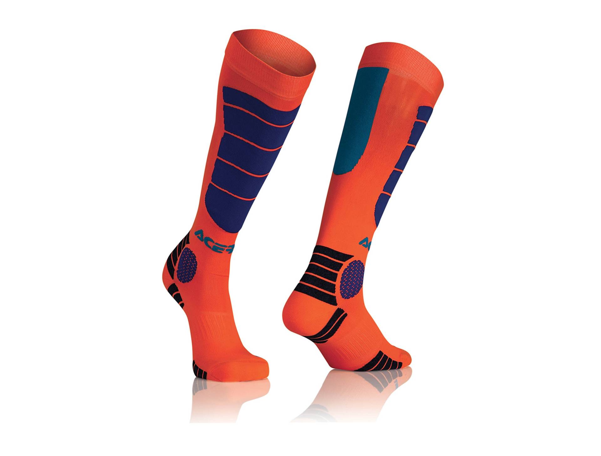 Acerbis 0021633.243.069 MX Auswirkungen Socken, Blau/Orange von Acerbis