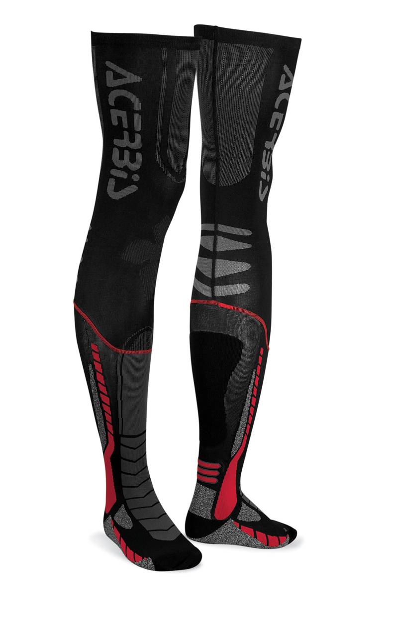 Acerbis 0021693.323.063 x-leg Pro Socken, schwarz/rot von Acerbis