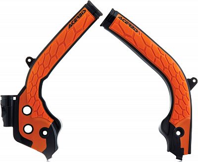 Acerbis 0021726 Husqvarna/KTM, X-Grip Rahmenschützer - Schwarz/Orange von Acerbis