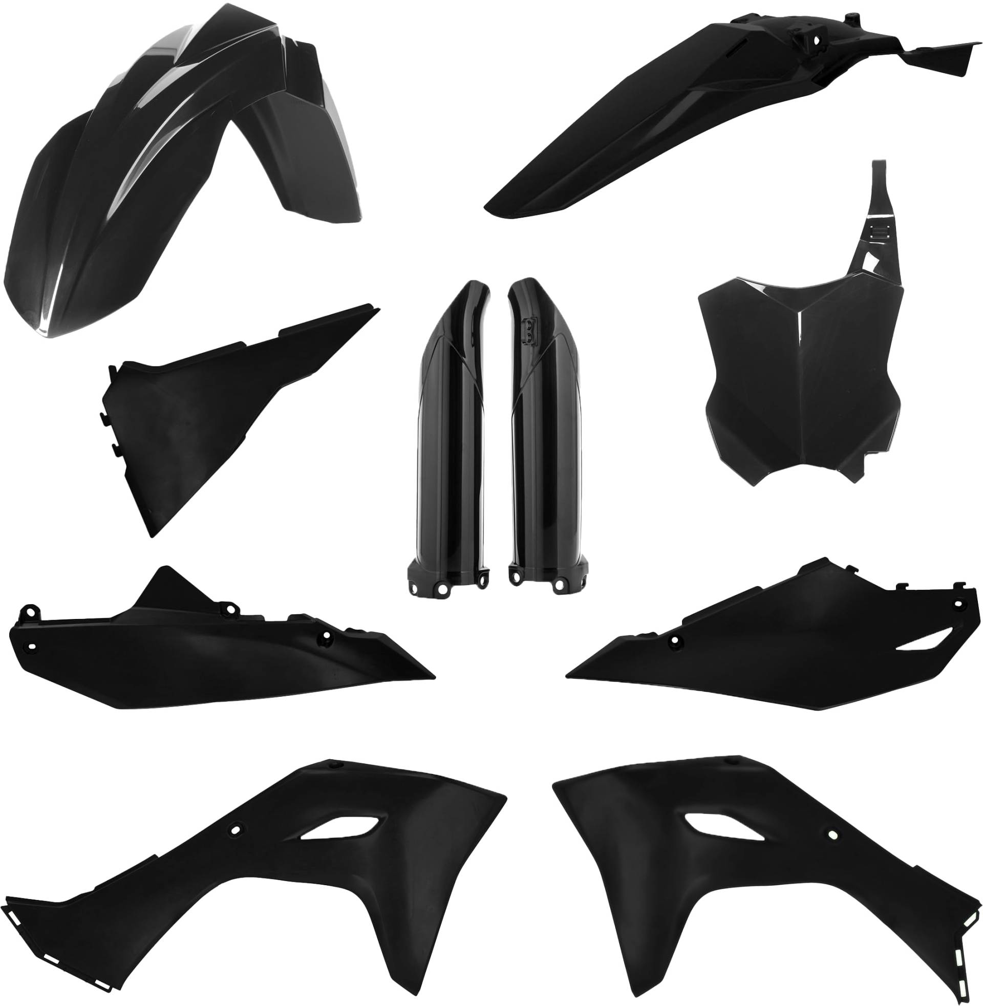 Acerbis 2983570001 Vollkunststoff-Set, Schwarz von Acerbis