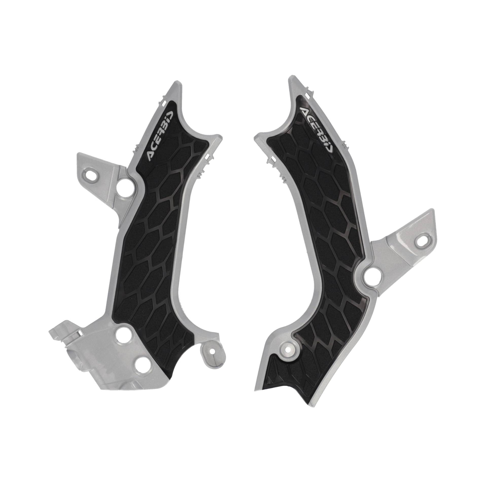 Acerbis 2983671015 X-Grip Rahmenschutz, Silber/Schwarz von Acerbis