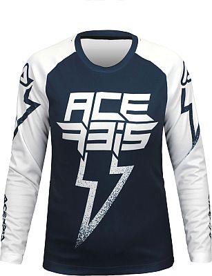 Acerbis J-Kid Blizzard, Trikot Kinder - Dunkelblau/Weiß - L von Acerbis