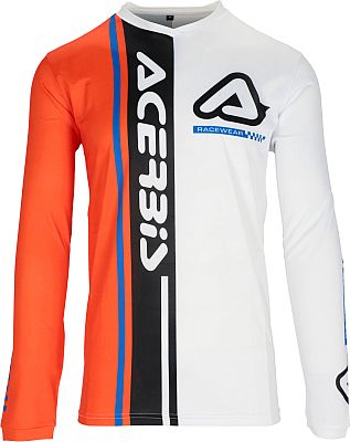 Acerbis J-Track Connection, Trikot - Weiß/Orange/Schwarz - M von Acerbis