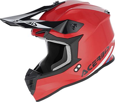 Acerbis Linear, Motocrosshelm - Rot/Schwarz/Blau/Weiß - S von Acerbis