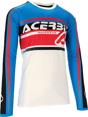 Acerbis Linear Lugo, Trikot - Weiß/Hellblau/Rot - XXL von Acerbis