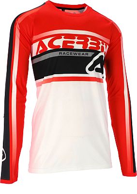 Acerbis Linear Lugo, Trikot - Weiß/Rot/Schwarz - 3XL von Acerbis