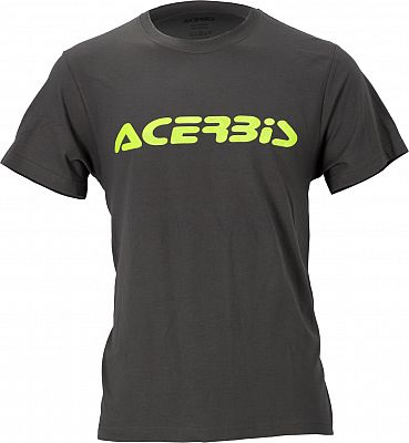 Acerbis Logo, T-Shirt - Grau/Neon-Gelb - M von Acerbis