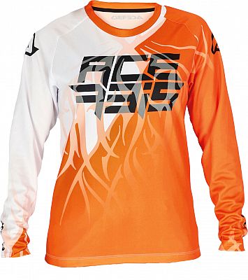 Acerbis MX J-Kid Three S23, Trikot Kinder - Orange/Weiß - XL von Acerbis