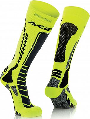 Acerbis MX Pro, Socken - Schwarz/Neon-Gelb - L/XL von Acerbis