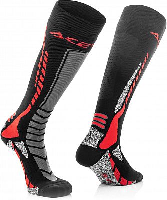 Acerbis MX Pro, Socken - Schwarz/Rot - S/M von Acerbis