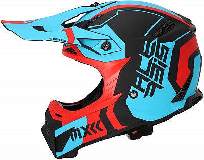 Acerbis Profile 5 S23, Motocrosshelm - Matt Rot/Neon-Blau/Schwarz - S von Acerbis