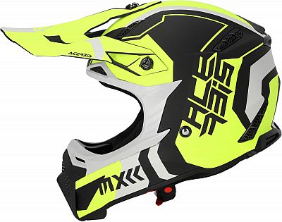 Acerbis Profile 5 S23, Motocrosshelm - Matt Schwarz/Neon-Gelb/Hellgrau - S von Acerbis