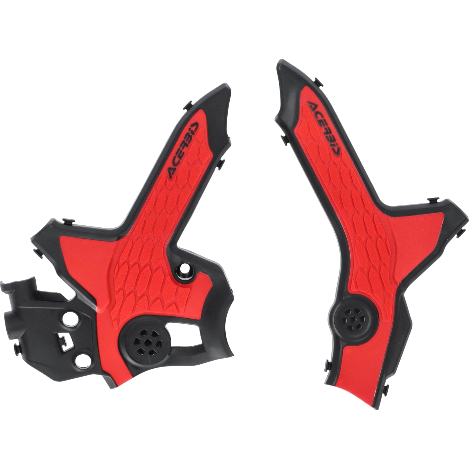 Acerbis Rahmenprotektorenpaar X-Grip schwarz/rot für Honda CRF 300 L von Acerbis