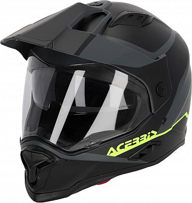 Acerbis Reactive, Endurohelm - Schwarz/Grau/Neon-Gelb - S von Acerbis