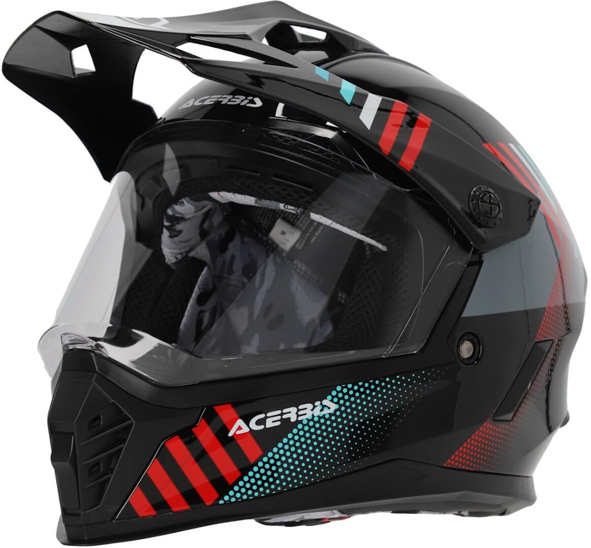 Acerbis Rider Motocross-Helm für Kinder (Black/Red,YL (51/52)) von Acerbis