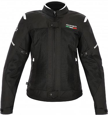 Acerbis Ruby, Textiljacke wasserdicht Damen - Schwarz/Weiß - M von Acerbis