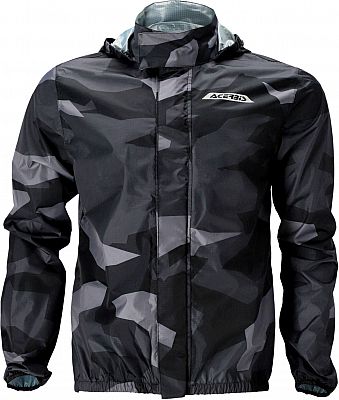 Acerbis X-Dry Camo, Regenjacke - Schwarz/Dunkelgrau/Grau - S von Acerbis