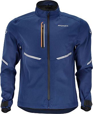 Acerbis X-Duro WP, Textiljacke wasserdicht - Dunkelblau/Orange - S von Acerbis