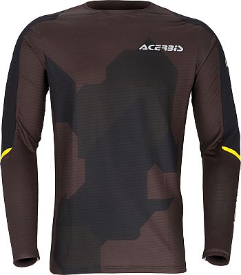 Acerbis X-Duro Winter 3.0, Trikot - Schwarz/Dunkelgrau/Neon-Gelb - S von Acerbis