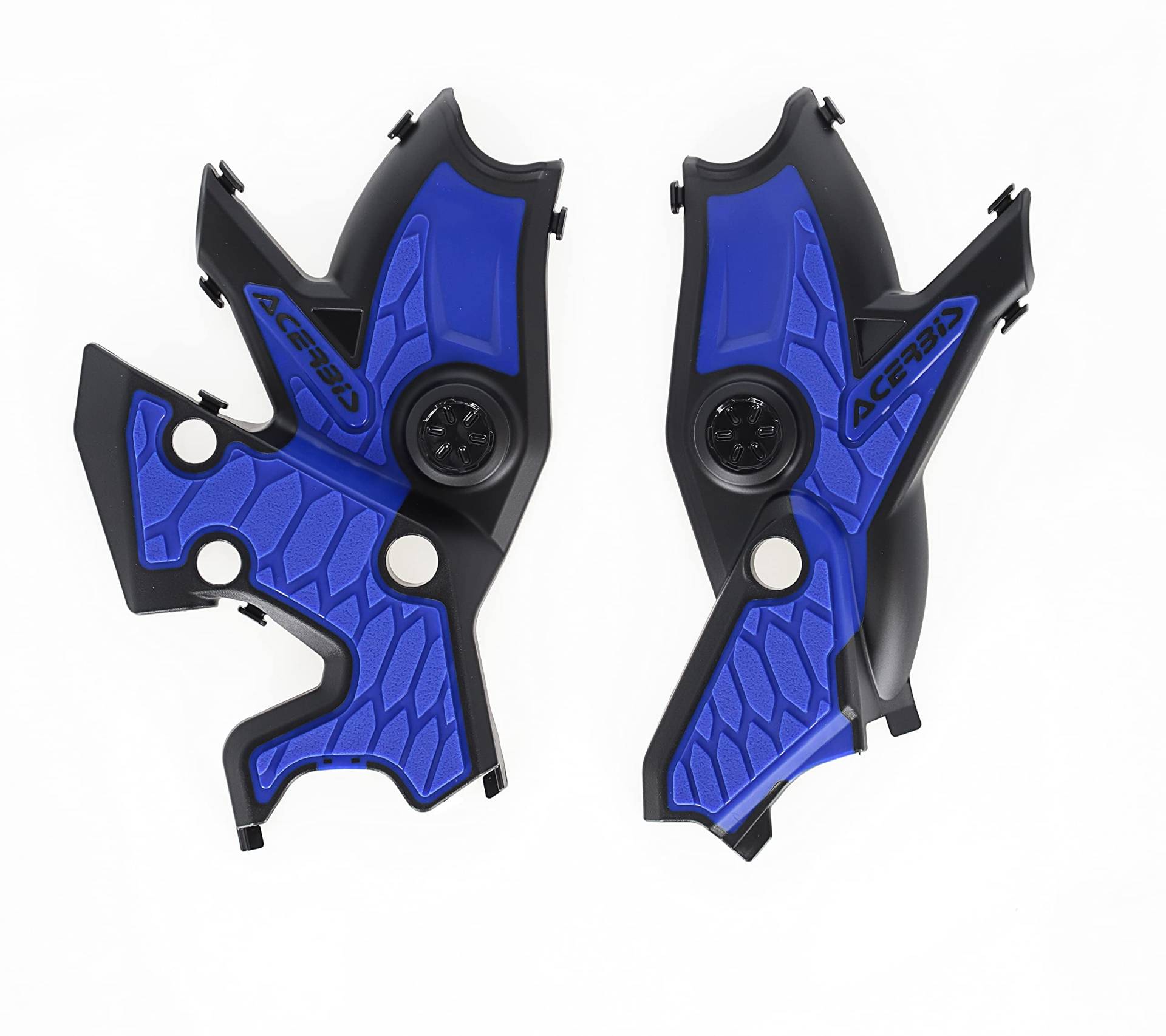 Acerbis X-Grip Rahmenschutz schwarz/blau kompatibel mit Yamaha 2911461004, One Size von Acerbis