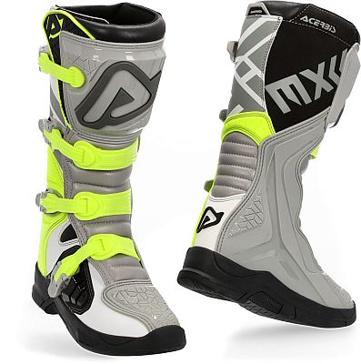 Acerbis X-Team, Stiefel - Grau/Neon-Gelb - 44 EU von Acerbis