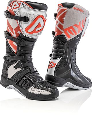 Acerbis X-Team, Stiefel - Schwarz/Grau/Orange - 46 EU von Acerbis