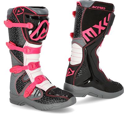 Acerbis X-Team, Stiefel - Schwarz/Pink/Weiß - 41 EU von Acerbis