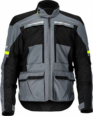 Acerbis X-Tour, Textiljacke wasserdicht - Grau/Schwarz/Neon-Gelb - XS von Acerbis