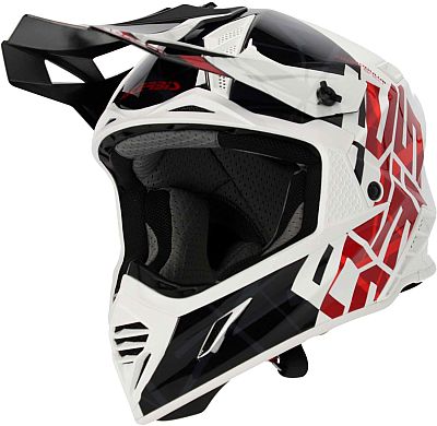 Acerbis X-Track S24, Motocrosshelm - Schwarz/Weiß/Rot - XS von Acerbis