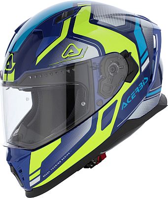 Acerbis X-Way, Integralhelm - Dunkelblau/Blau/Neon-Gelb - XS von Acerbis