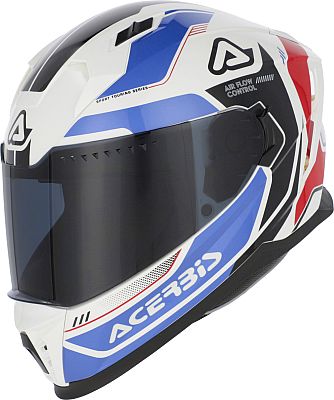 Acerbis X-Way, Integralhelm - Weiß/Hellblau/Rot/Schwarz - XS von Acerbis