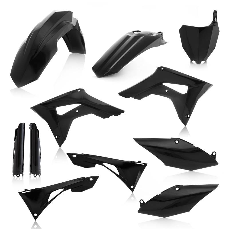 FULL KIT PLASTICHE COMPATIBLE MIT HONDA CRF450R 19 NERO von Acerbis