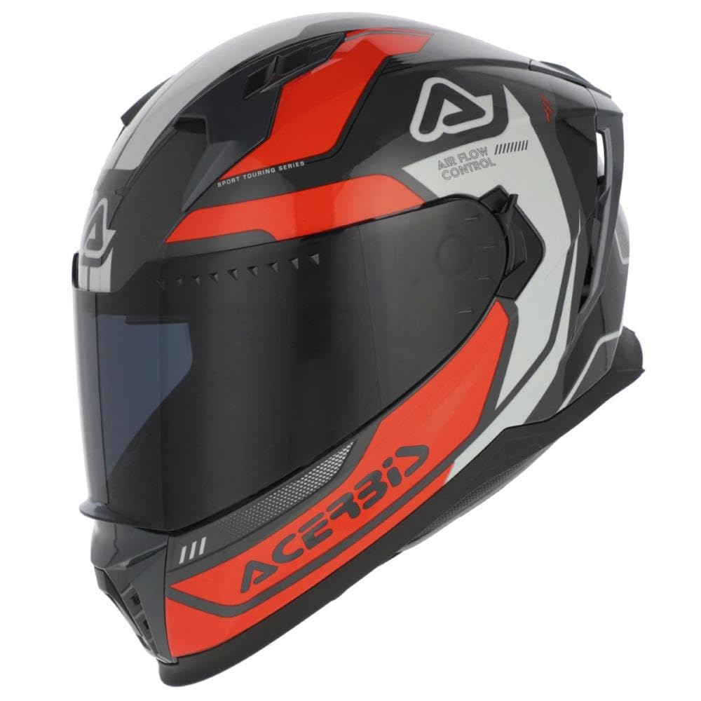 Helm Acerbis X-Way ECE22.06 Graphic Orange Grau Größe S (55/56 cm) von Acerbis