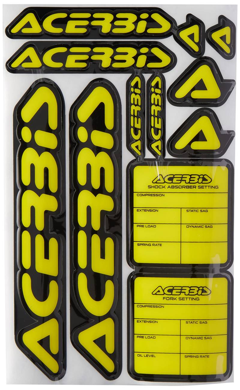 DECAL ACERBIS LOGO NERO/GIALLO von Acerbis