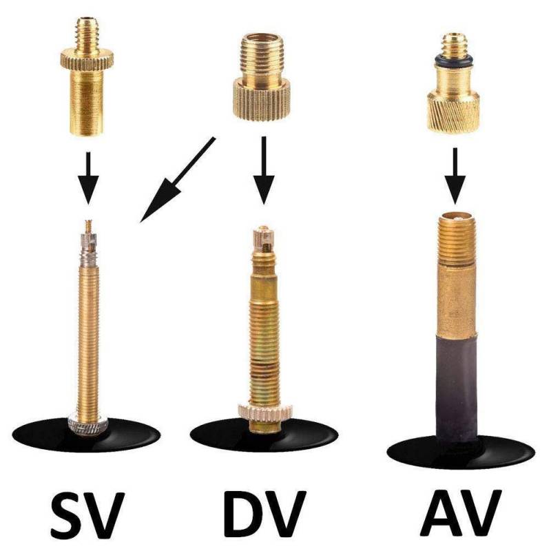 15pcs Fahrradfahrradventiladapter für SV AV DV -Ventilblasable Fahrräder Ballon Dieser Fahrradadapter -Fahrradventiladapter -Ventiladapter -Fahrradventiladapteradapter -Adapter von Acouto