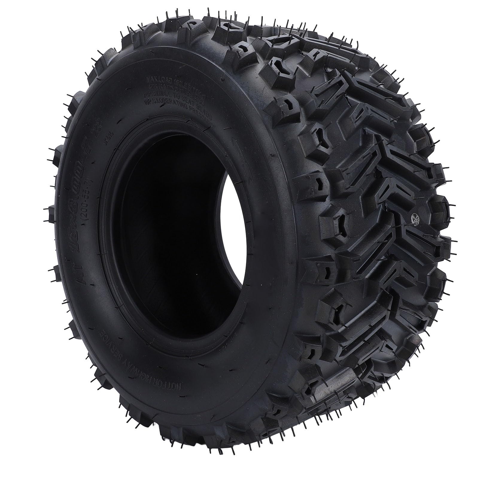 16x8-7 ATV-Reifen aus Verschleißfestem Gummi, Optimale Traktion für Nasses, Schlammiges und Raues Gelände, Verbesserte Stabilität und Sicherheit, Geeignet für ATV, UTV, Go-Kart, von Acouto