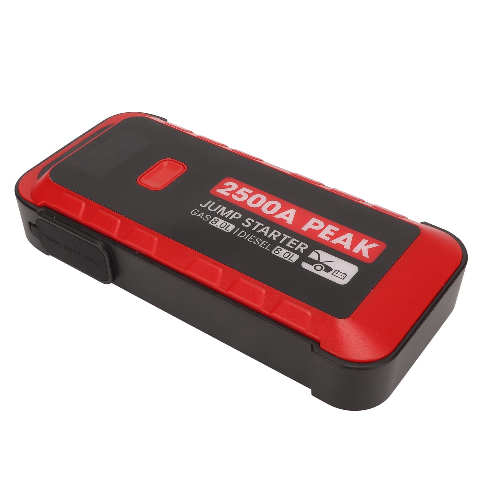 2500A Peak Car Battery Jump Starter, Tragbares 25800 -mAh -Kraftwerk mit LED -Licht, Sprungstart für Automobile von Acouto