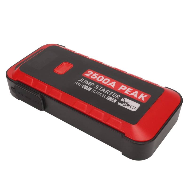 2500A Peak Car Battery Jump Starter, Tragbares 25800 -mAh -Kraftwerk mit LED -Licht, Sprungstart für Automobile von Acouto