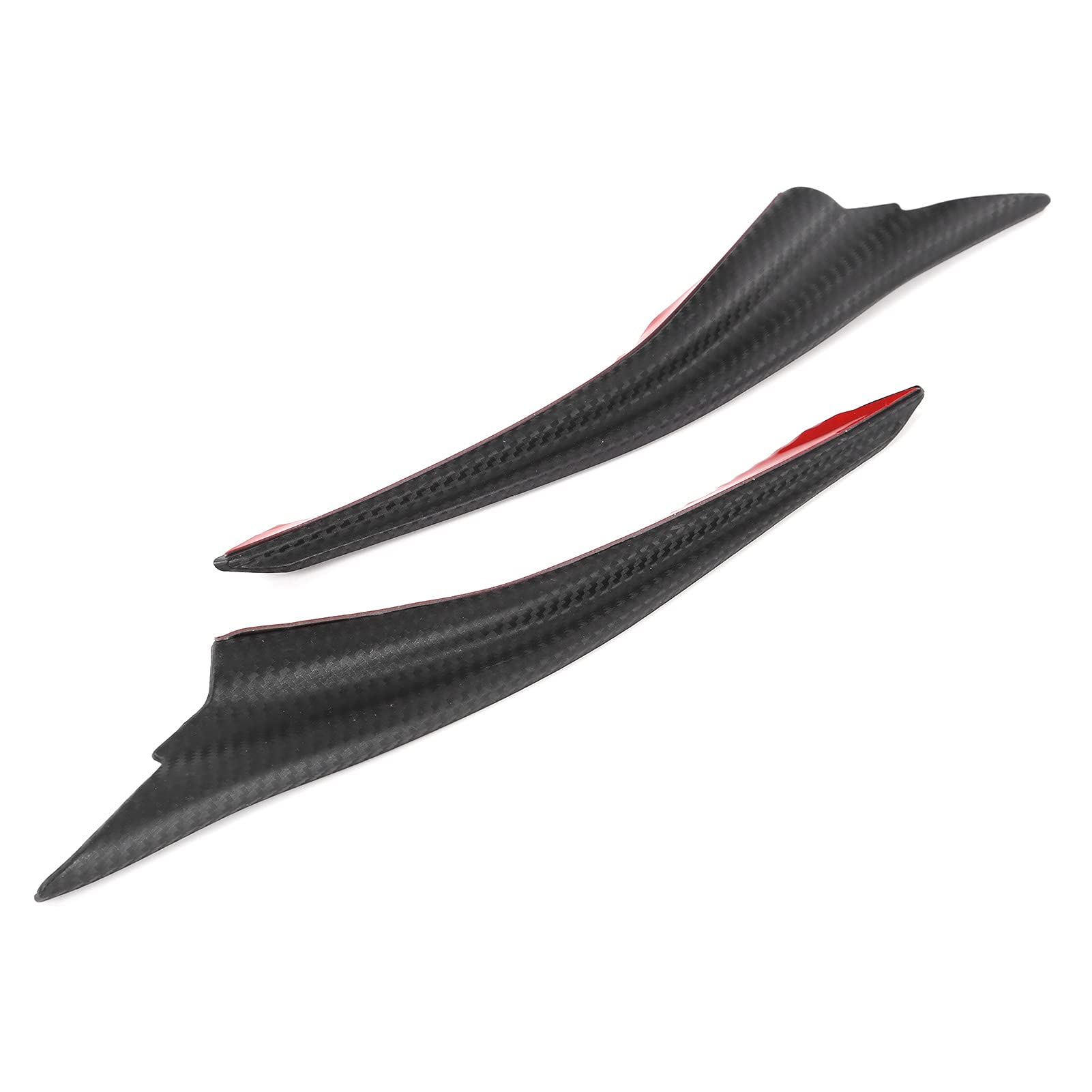 2PCS Bumper Fin Splitter Carbon Fiber Styling Rubber SPO Universal Car Modification Body Parts aus Gummimaterial Lip Soft Ist EIN Leichter Splitter für von Acouto